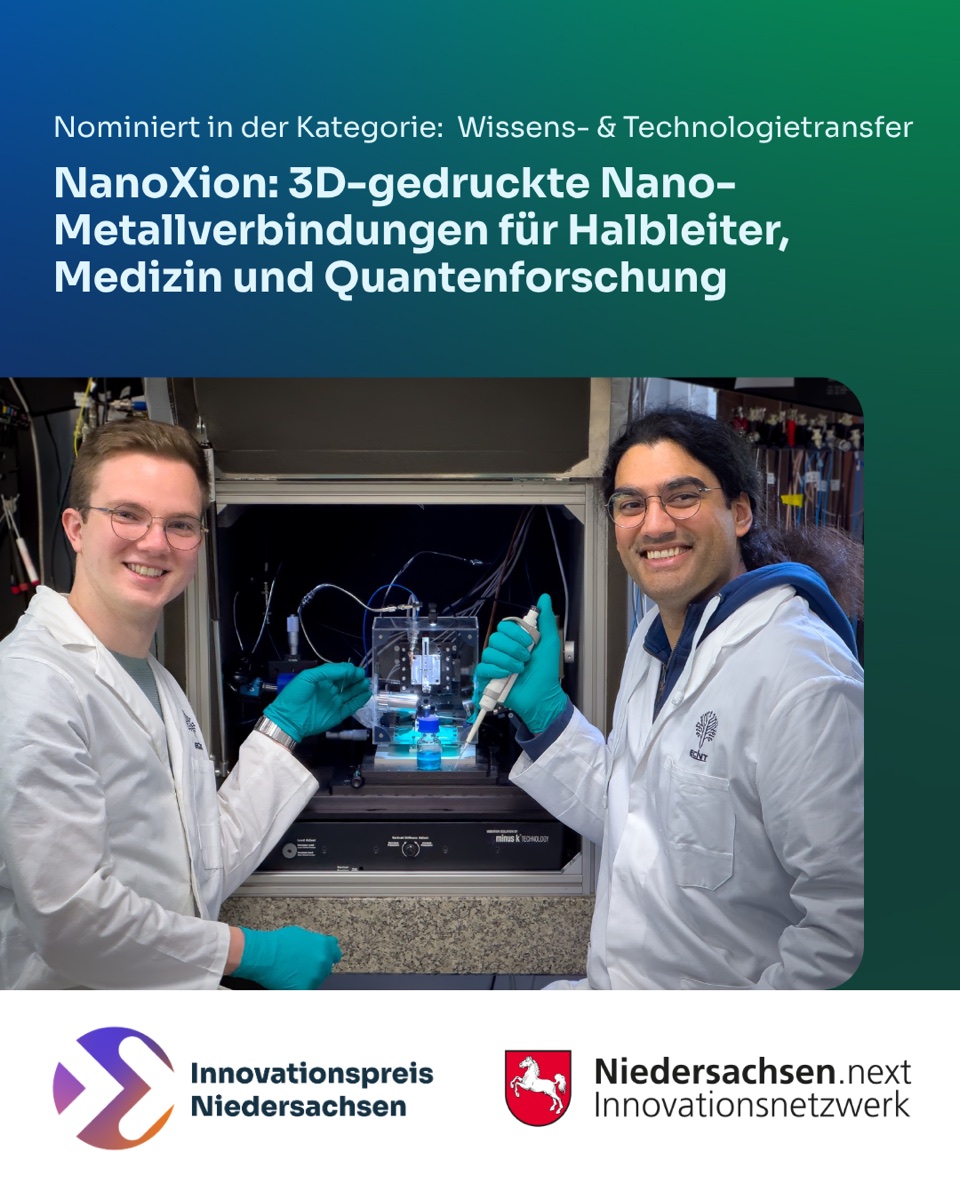 Innovationspreis Niedersachsen 2026 — Nominierung NanoXion